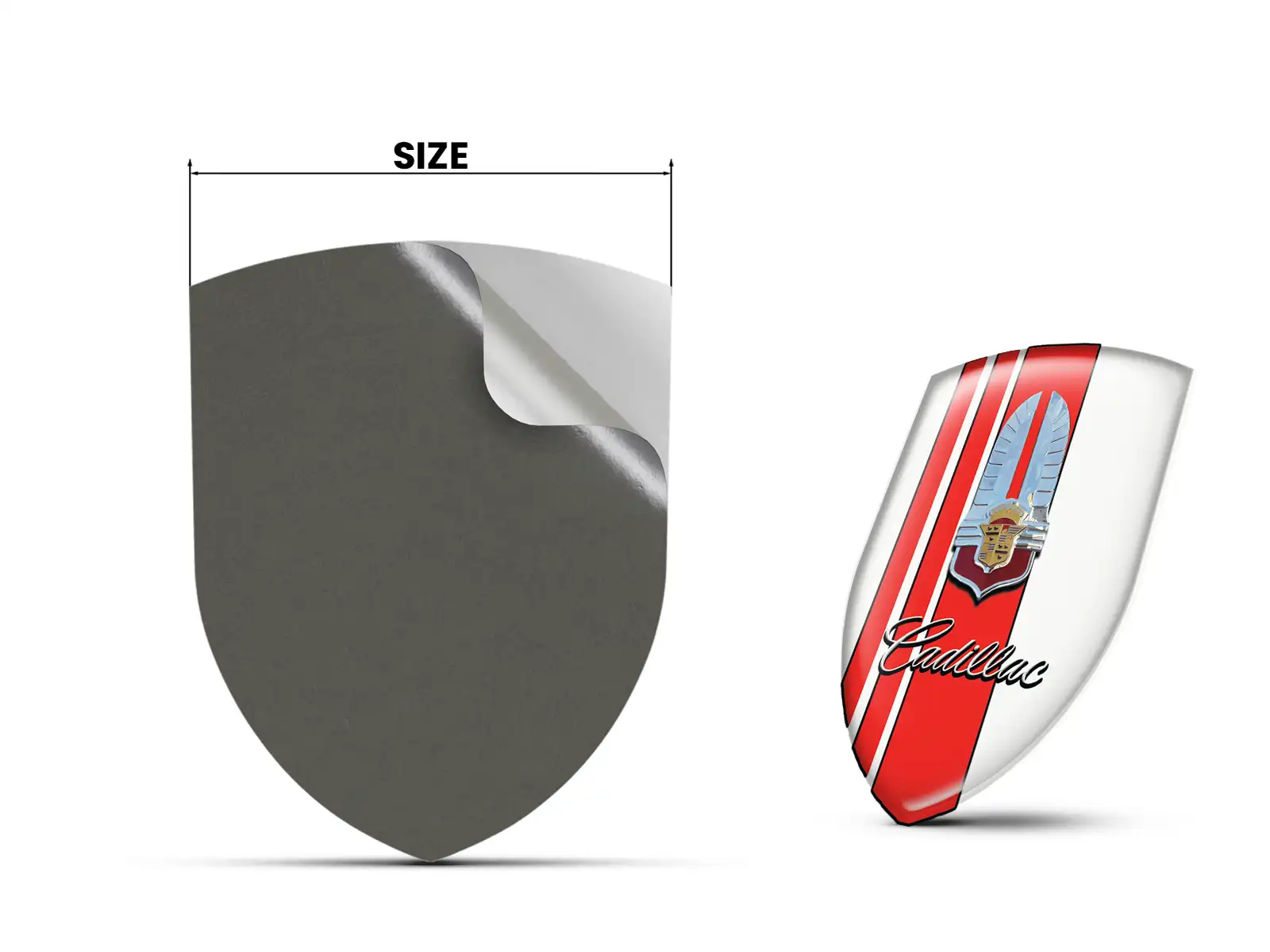 Cadillac Sticker Silicone Design Premium Drift Stile SUV ST